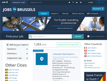 Tablet Screenshot of jobsinbrussels.com